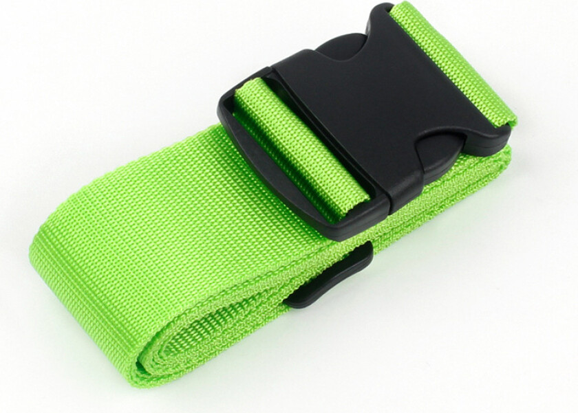 Justerbar bagasjestropp med spenne - 2 stk Green