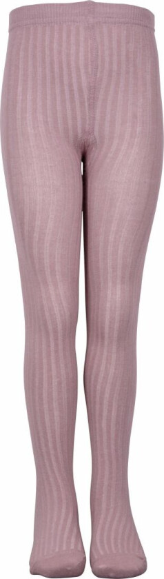 Strømpebukser - Rib - Lavendel - - 80/86 - Strømpebukser
