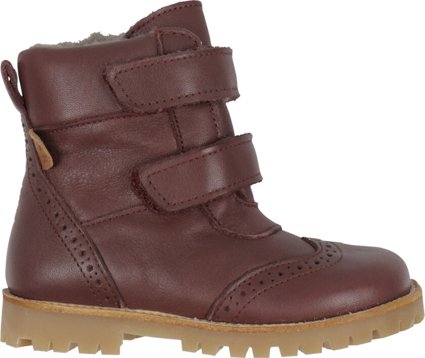 Vintersko - Broque Velcro Boot Tex - Deep Rouge m. F - - 28 - Vinterstøvler