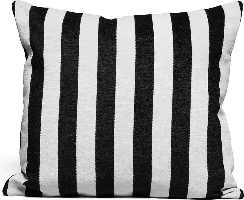 Cushion Cover Striped - Black - ONE SIZE