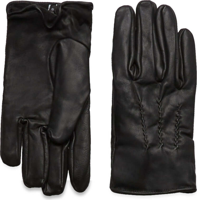 Leather Gloves S Black S