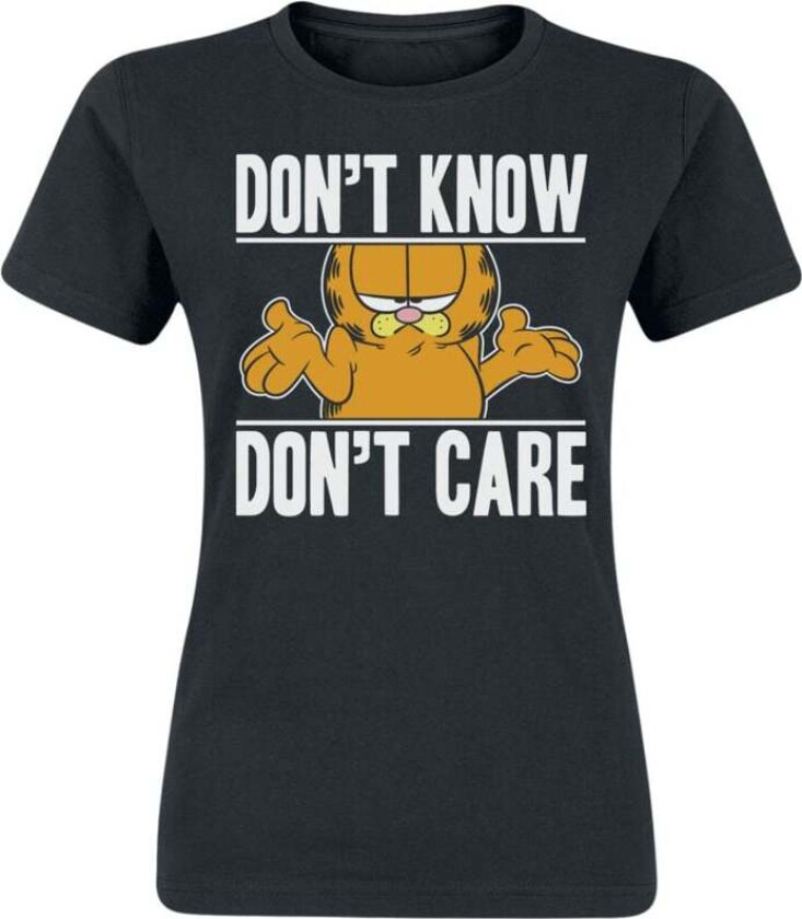 T-skjorte - Don't Know - Don't Care - S til XL - Damer - svart