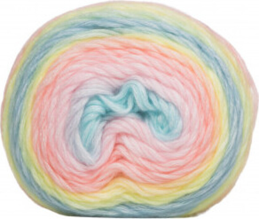 Anemone Garn 03 Gul/Rosa/Lys Blå