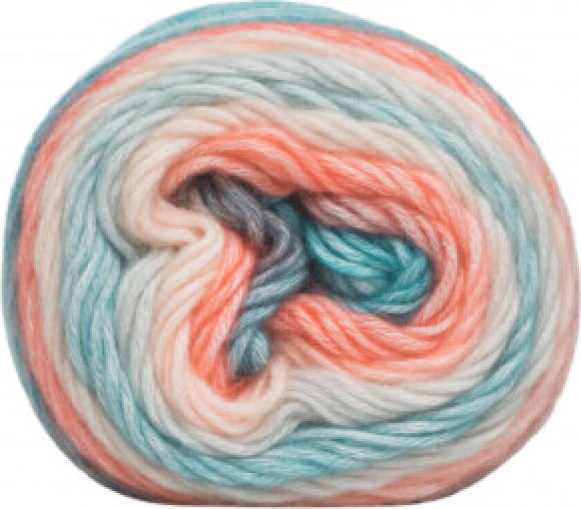 Anemone Garn 06 Fersken/Blå/Rød