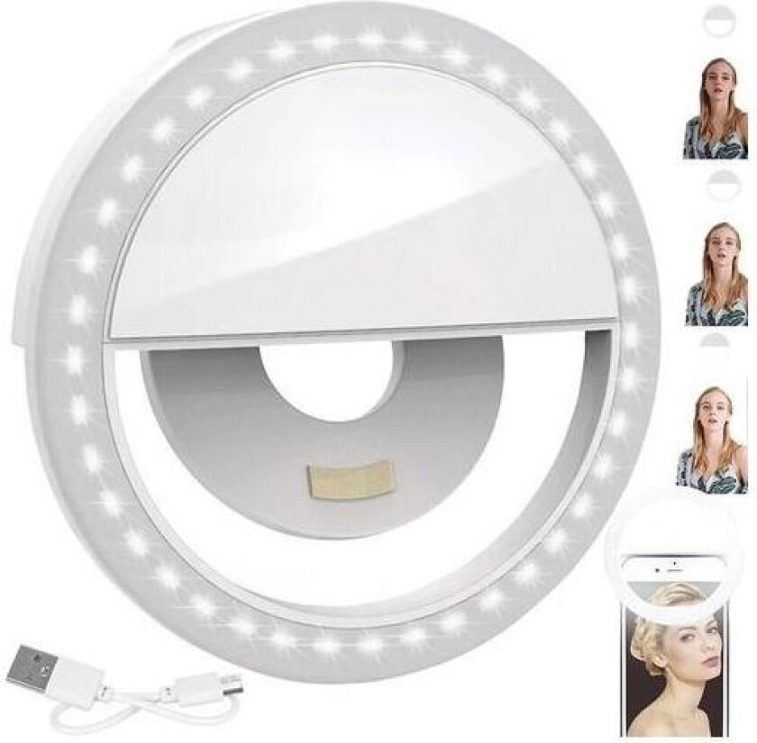 LED-ringlys for Selfie