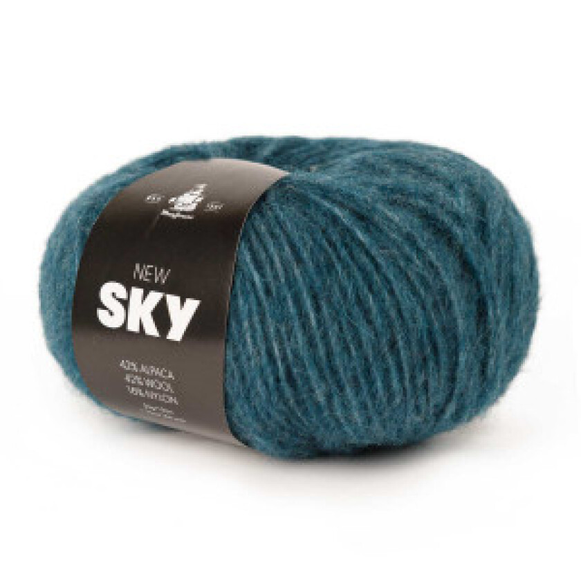 New Sky Garn Unicolor 80 Blå Korall