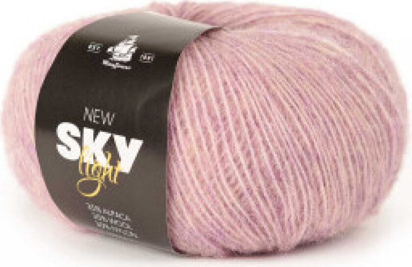 New Sky Light Garn Unicolor 90 Lys Lavendel