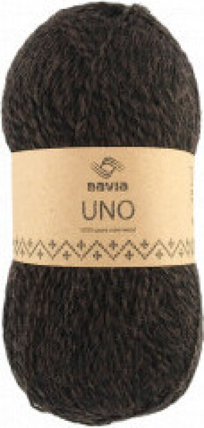 Uno Garn Mørk Brun