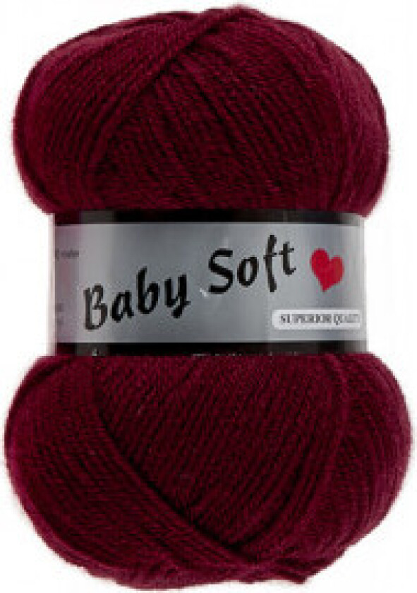 Lammy Baby Soft Garn 042 Vinrød