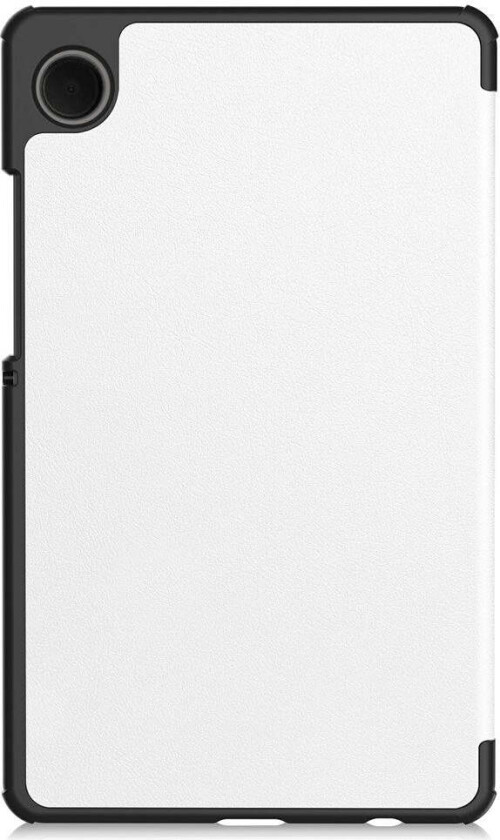 Samsung Galaxy Tab A11 Skinn Deksel m. Stativfunksjon - Hvit