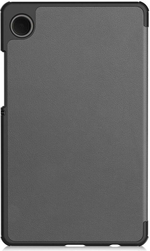 Samsung Galaxy Tab A11 Skinn Deksel m. Stativfunksjon - Grå