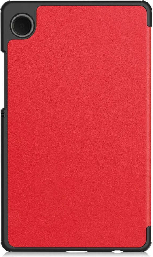 Samsung Galaxy Tab A11 Skinn Deksel m. Stativfunksjon - Rød