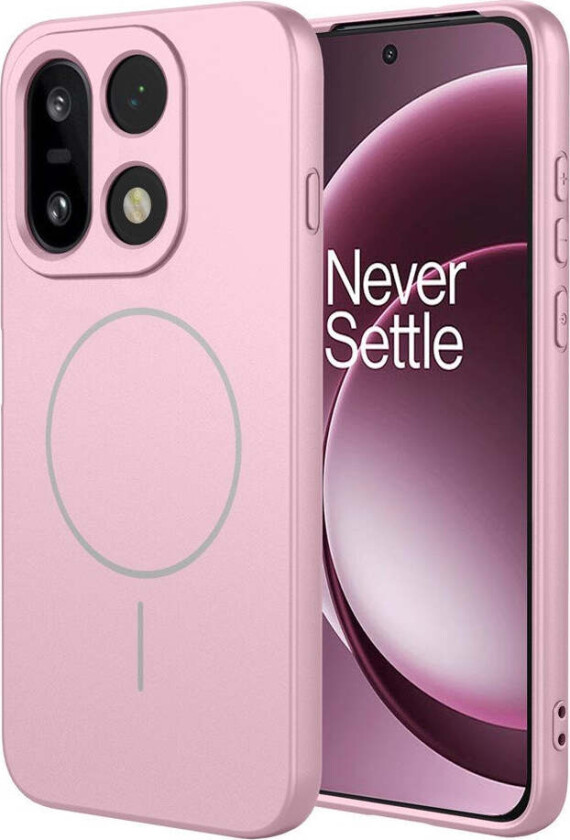 OnePlus 15 Fleksibelt Plast Deksel - MagSafe Kompatibel - Rosa