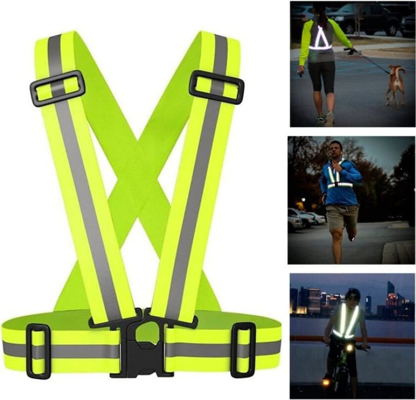 Refleksvest for trening / Sykle - Gul