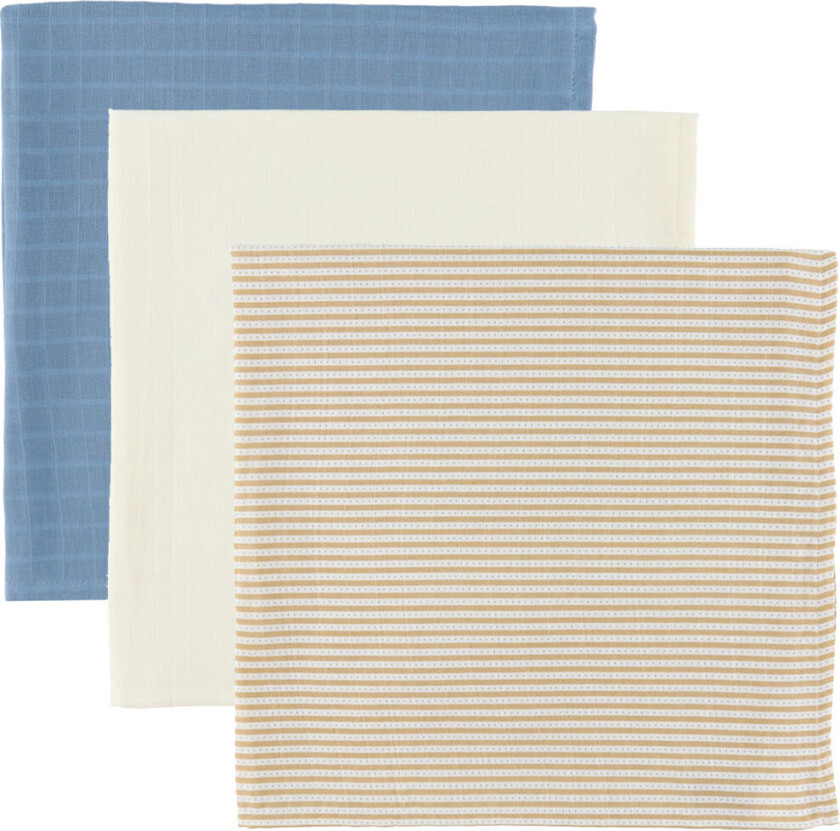Stoffklutene - 70x70 cm - 3-pack - Havreåker - - OneSize - Gulpeklut