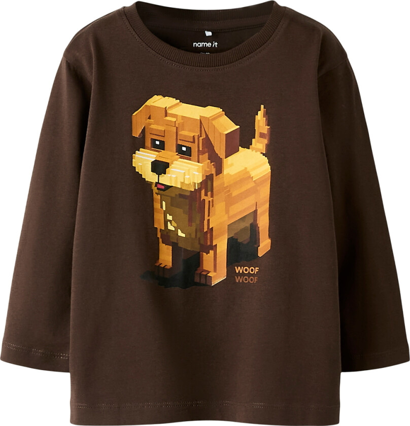 Genser - NmmSalan - Seal Brown - - 4 år (104) - Genser