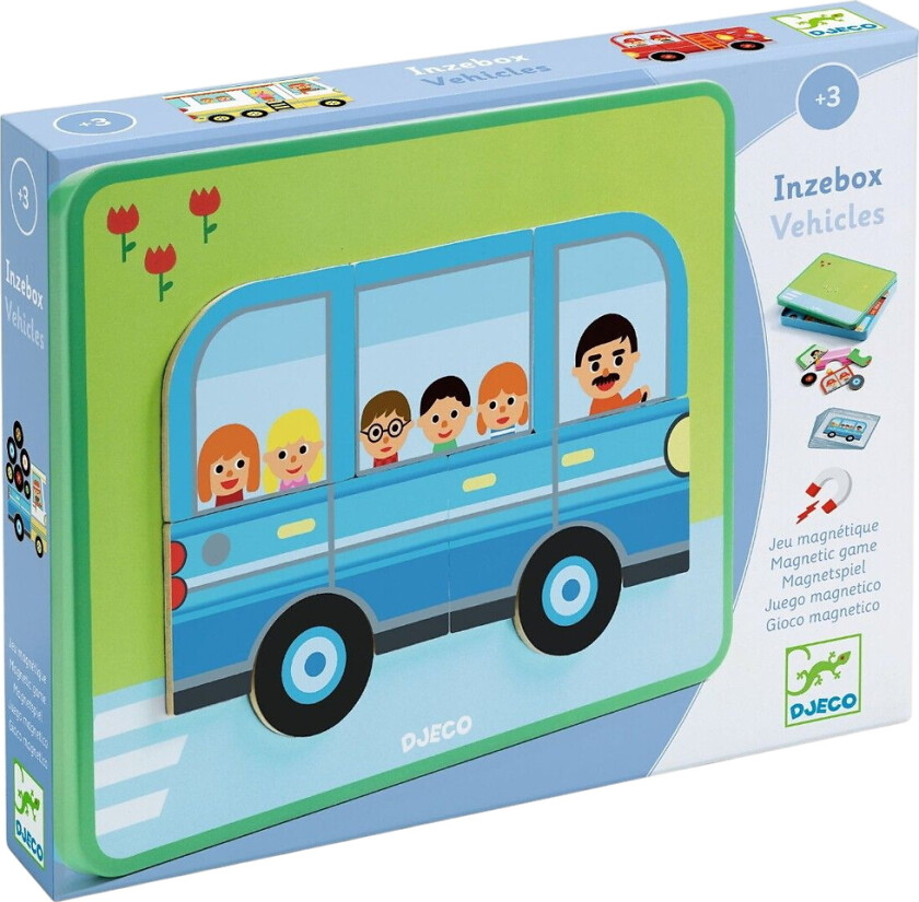 Magnetspill - Inzebox-kjøretøy - - OneSize - Magnetisk leketøy
