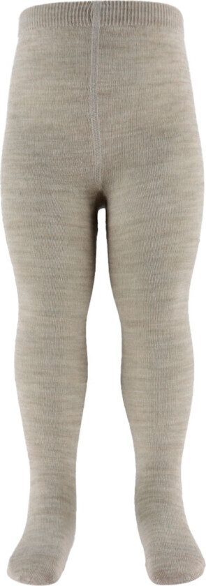 Strømpebukser - Ull/Bomull - Beige Melange - - 60 - Strømpebukser