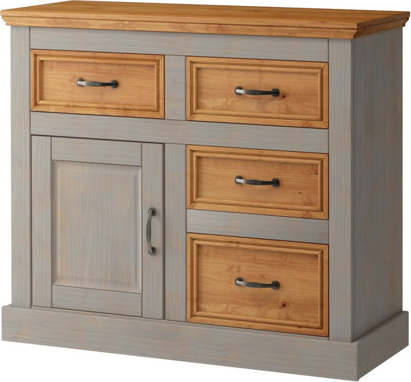 Skjenk Selma 100x38x87 cm, Grå/Beis/Voks - 100x38x87 cm, Grå/Beis/Voks