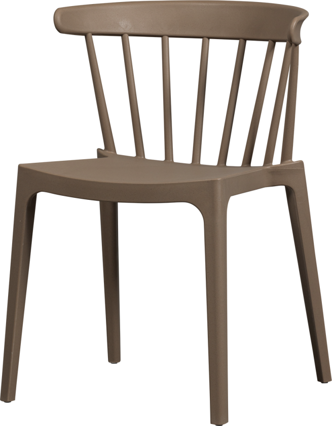 BLISS HAGESTOL MED STENGER I ØKOLOGISK FIBER BRUN MELANGE