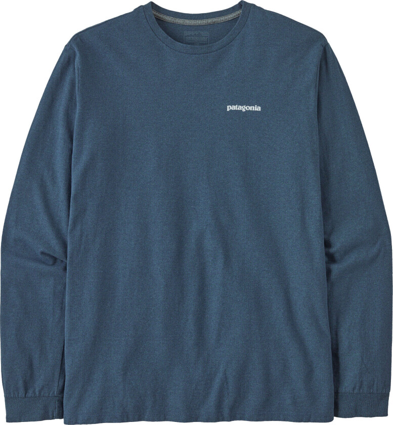 Men's Longsleeve P-6 Logo Responsibili-Tee Utility Blue S, Utility Blue