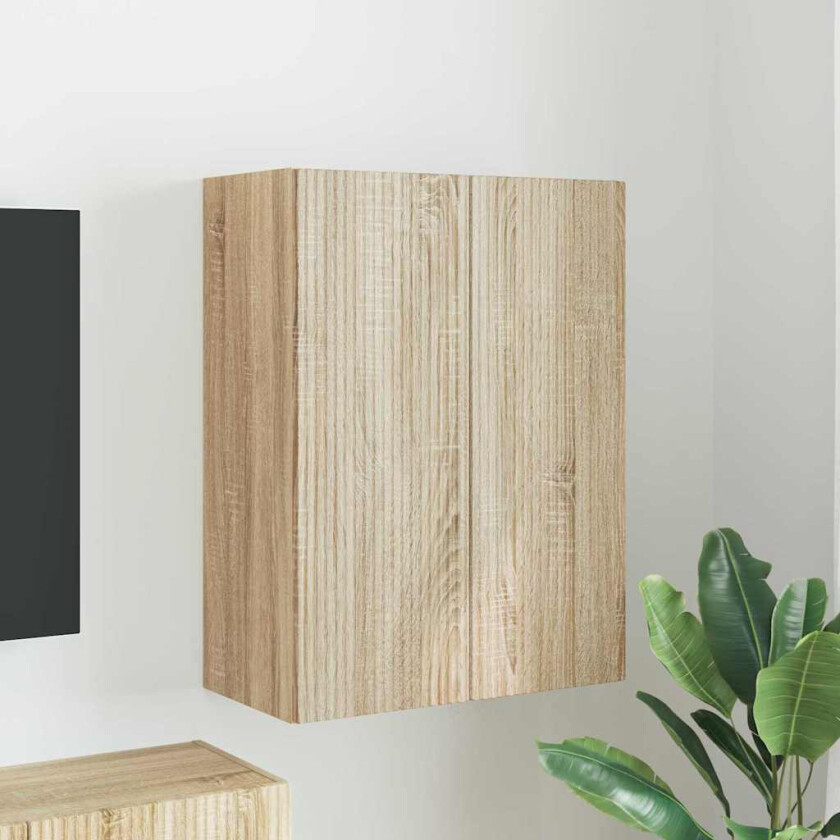 TV Veggskap Sonoma eik 59,5 x 31 x 80 cm Konstruert tre