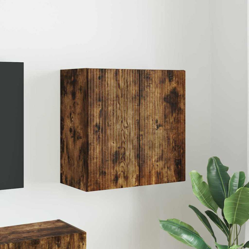 TV Veggskap Røkt eik 59,5 x 31 x 60 cm Konstruert tre