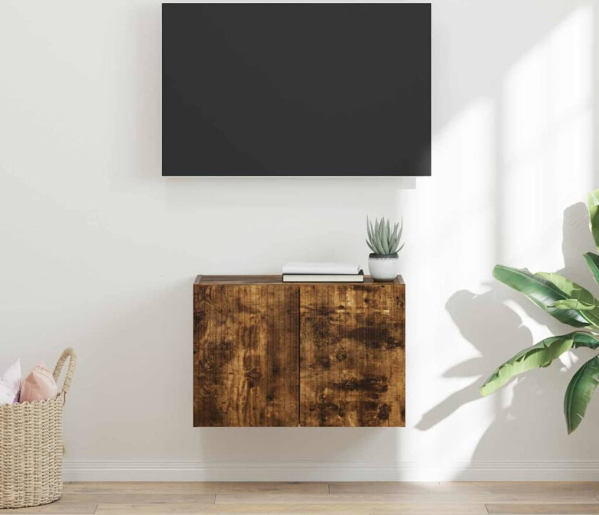 TV Veggskap Røkt eik 59,5 x 31 x 40 cm Konstruert tre