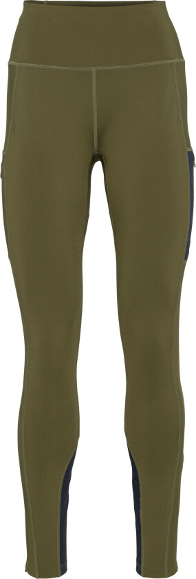 Women's Ane High Waist Tights Dark Olive Green XS, Dark Olive Green