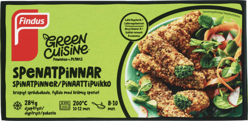 Findus Green Cuisine Spinatpinner 284g