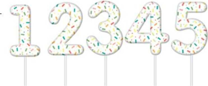 Kakelys Siffer 3 Konfetti