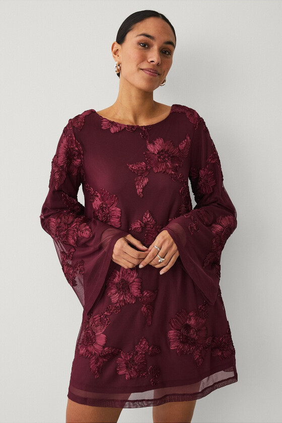 Kjole Wide Flowy Mini - Rød