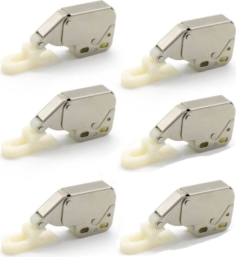 Mini-fjærlåser, 6 stk. Mini-fjærlås Automatisk fjærlås, Fjærlåser, Fjærlås Låse Mini-fjærlås Skap Mini-fjærlås for kjøkkenskapdør