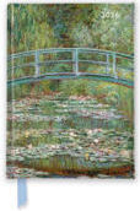 Claude Monet: Bridge over a Pond of Water Lilies 2026 Luxury Pocket Diary Planner - Week to View