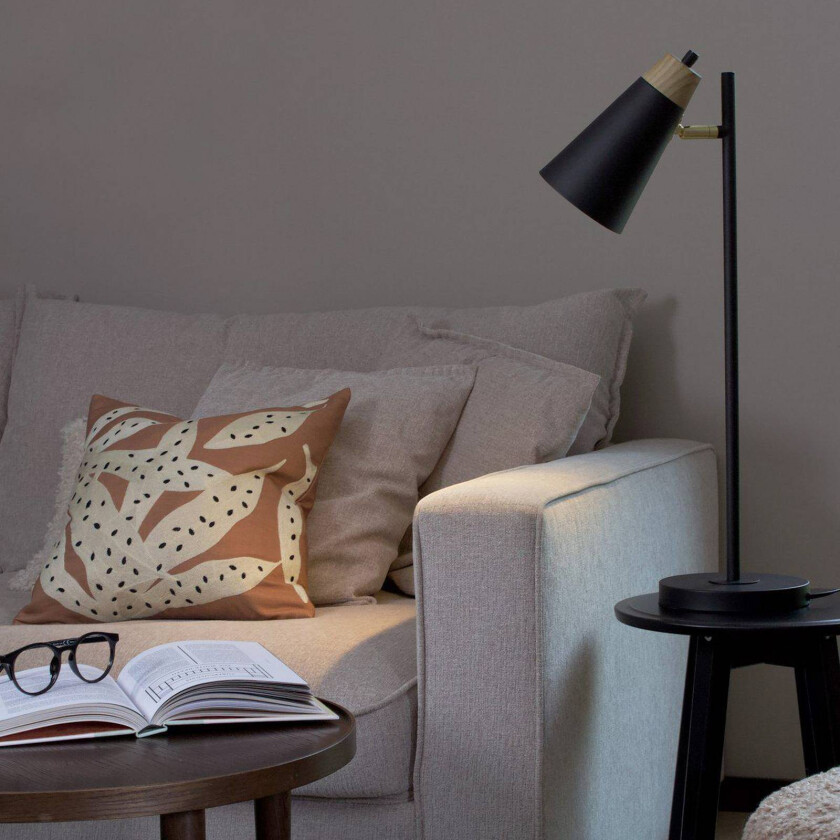 bordlampe Wien, svart, høyde 64 cm, GU10, metall