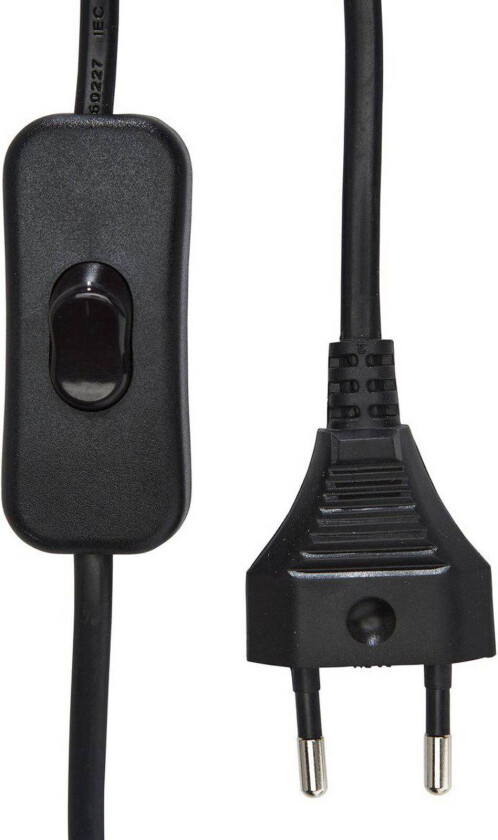 vegglampe Wien, svart, høyde 22 cm, GU10, støpsel