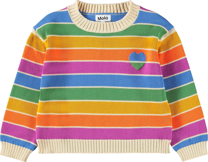Genser - Strikk - Gitty - Heart Rainbow - - 11-12 år (146-152) - Genser