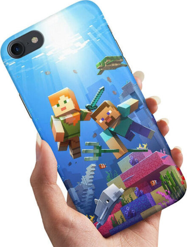 iPhone 7/8/SE - Deksel/Mobildeksel Minecraft