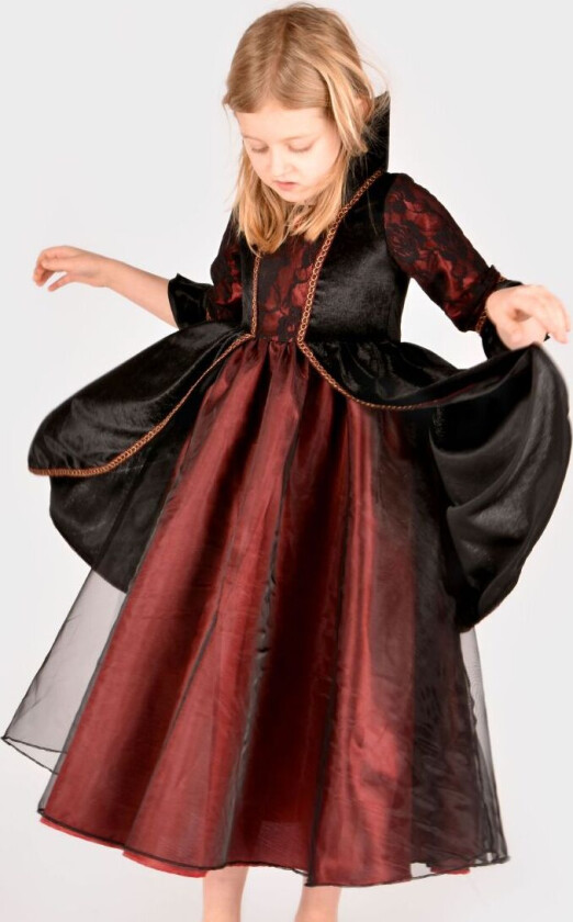Kostymer - Vampyrkjole - Rød/Svart - - 4-6 år (104-116) - Kostymer