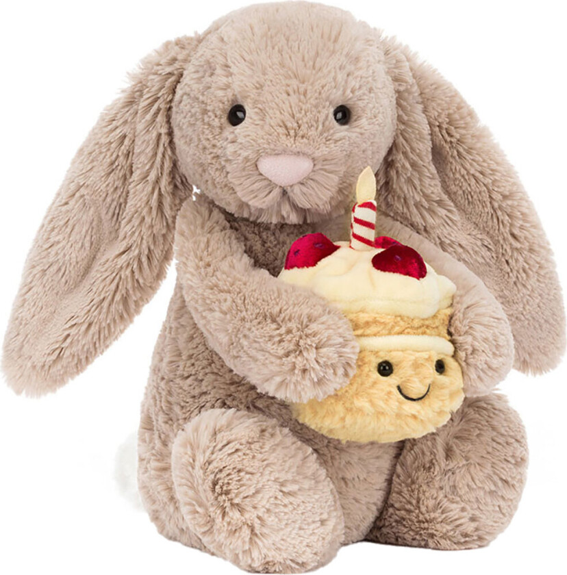 Kosedyr - 31x12 cm - Bashful Beige Bunny Bursdag - - OneSize - Kosedyr