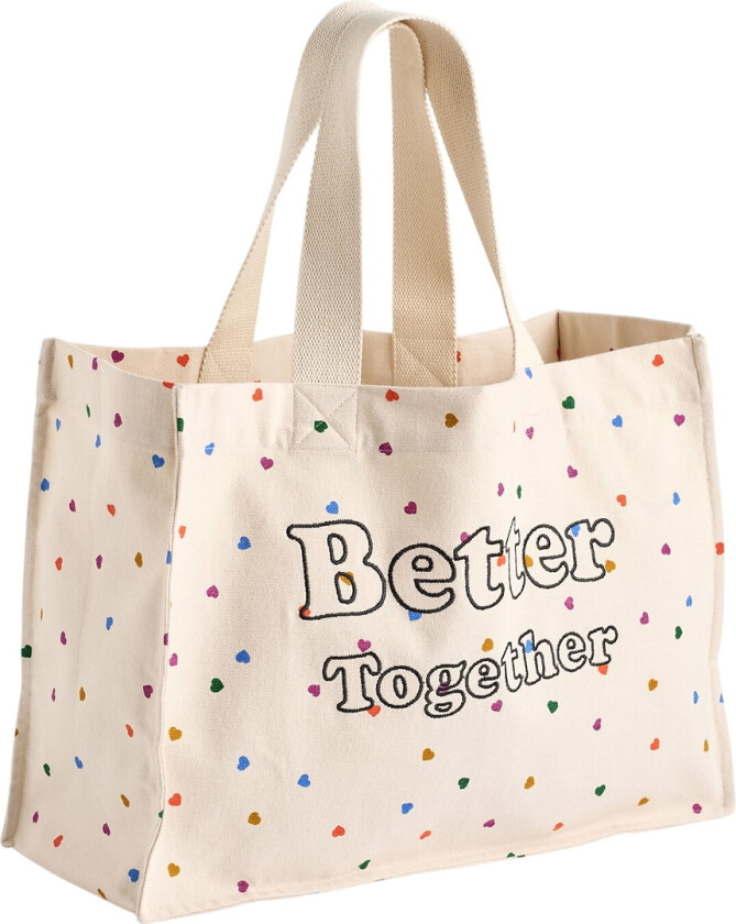 Shopper - Ord - Confetti Rainbow - - OneSize - Veske