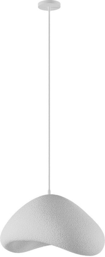 Wabi Sabi Quiet Current taklampe, justerbar høyde - hvit polymerkompositt