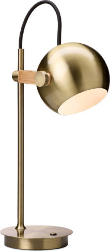 DC oppladdningsbar bordlampe, messing