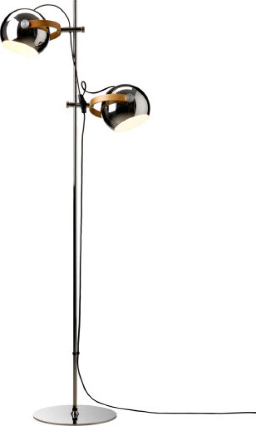 DC gulvlampe, krom