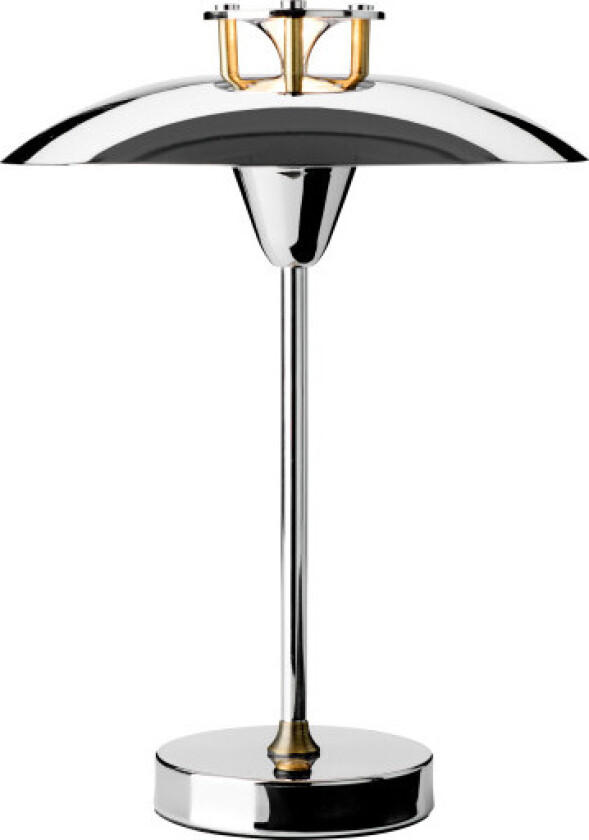 Mini Stepp 1-2-3 oppladdningsbar bordlampe, krom