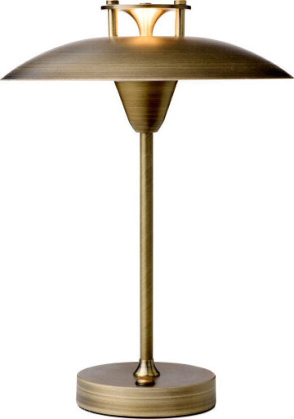 Mini Stepp 1-2-3 oppladdningsbar bordlampe, messing