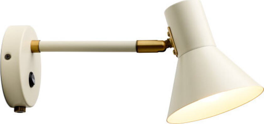 Style vegglampe, beige