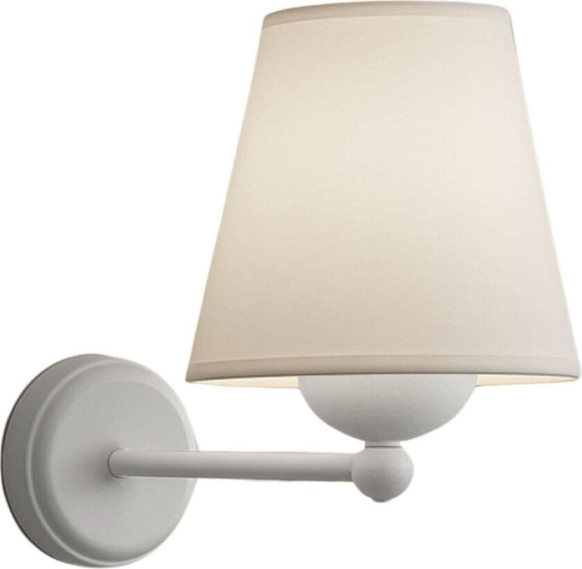 242009 vegglampe - kremfarget PVC og metall