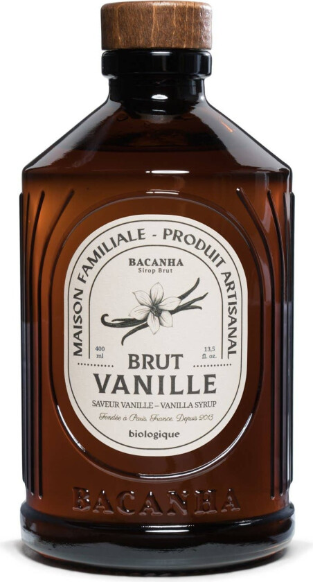 Raw Vanilla Syrup - Organisk - 400ml