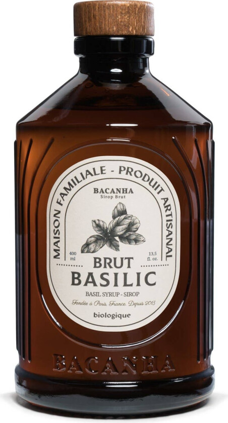 Raw Basil Syrup - Organic - 400ml